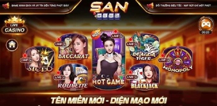 Sanvip – San club – Cổng game nổ hũ đổi thưởng uy tín